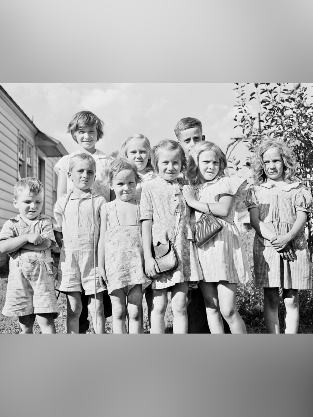 1946 Coal Miner Children Kopperston Mine, Kopperston, West Virginia 8x10 Photo